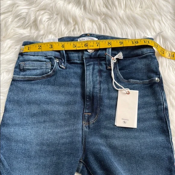 NWT Good American Good Waist Crop Denim Jeans in Size 0/25 - Picture 8 of 9